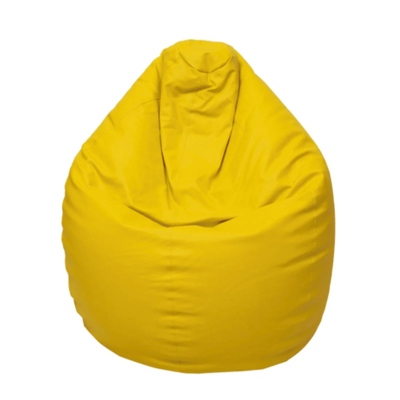 Lazy Panda Handmade Leather Bean Bags XL - Lemon - مقعد جلدي